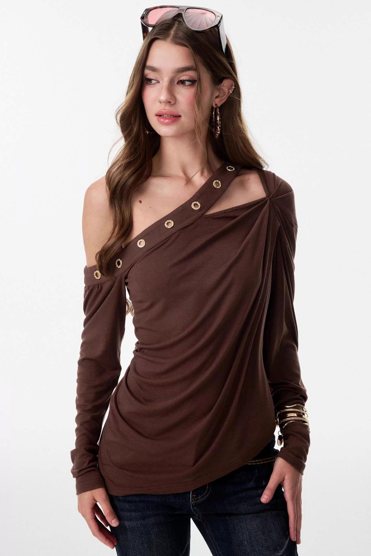 Air Slanted Shoulder Top