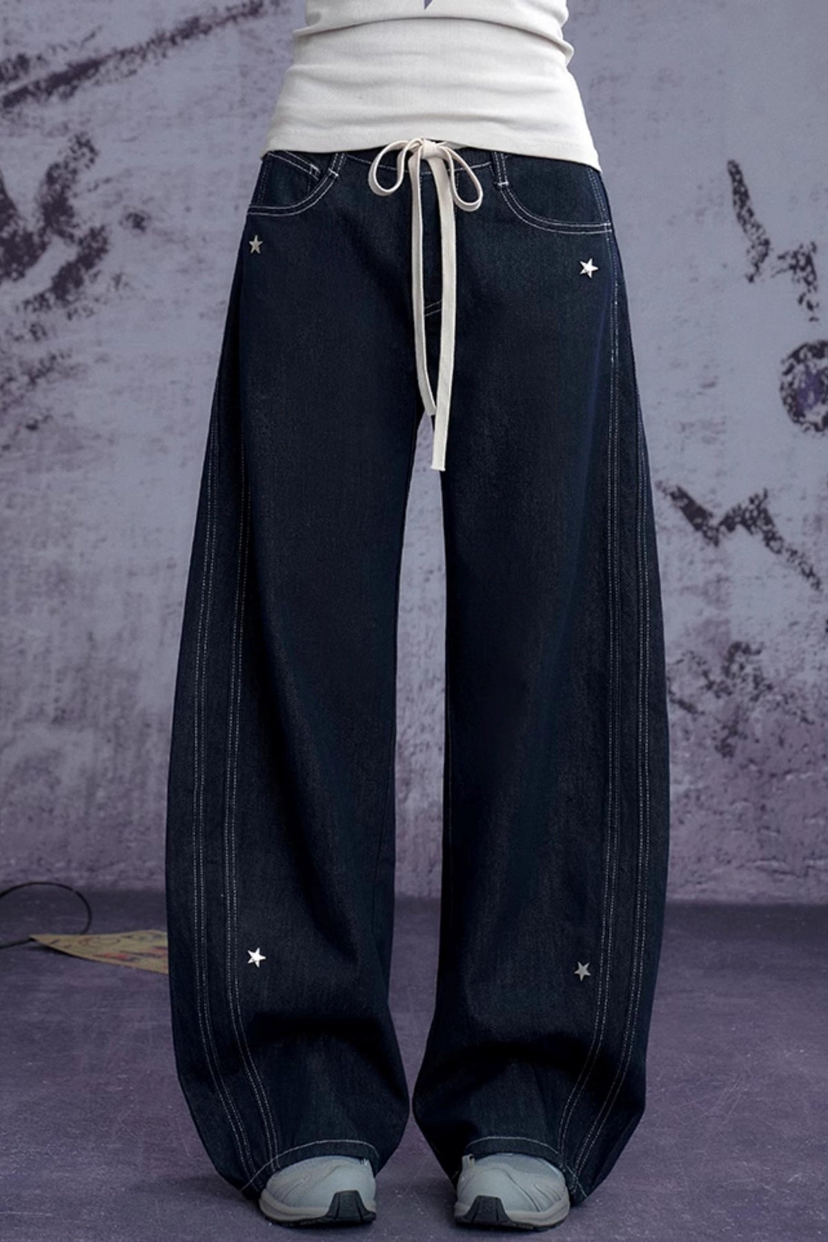 Star Crash Studded Skinny Machete Jeans