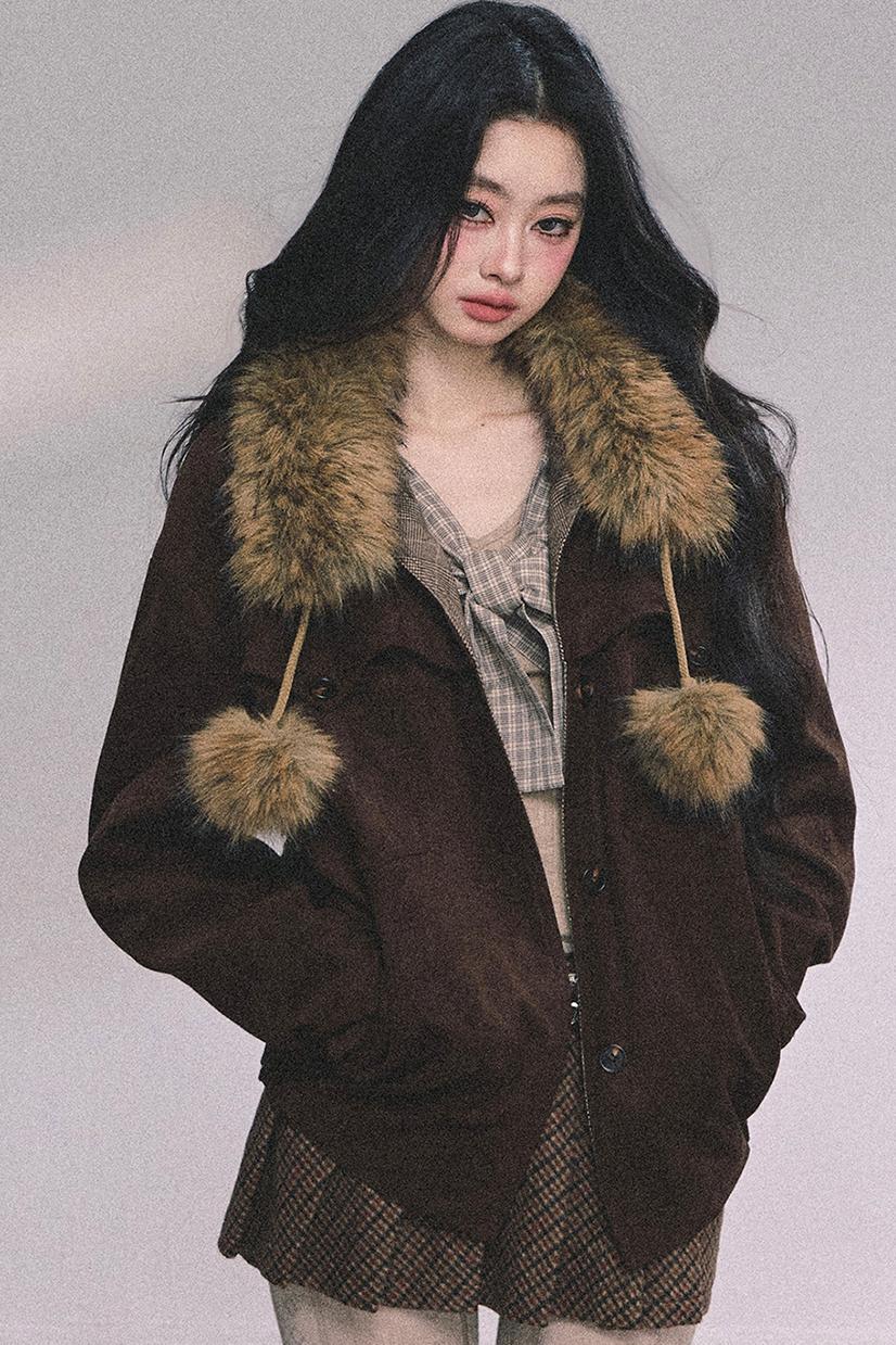 French Fur Collar Scarf