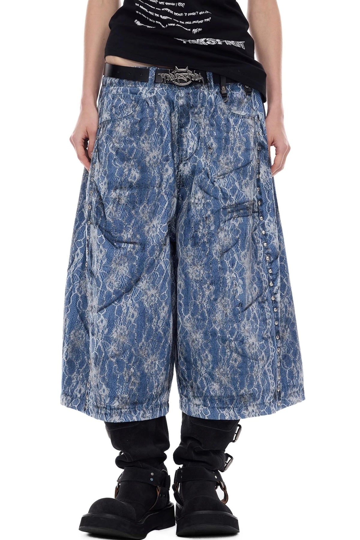 Electric Moon Denim Shorts