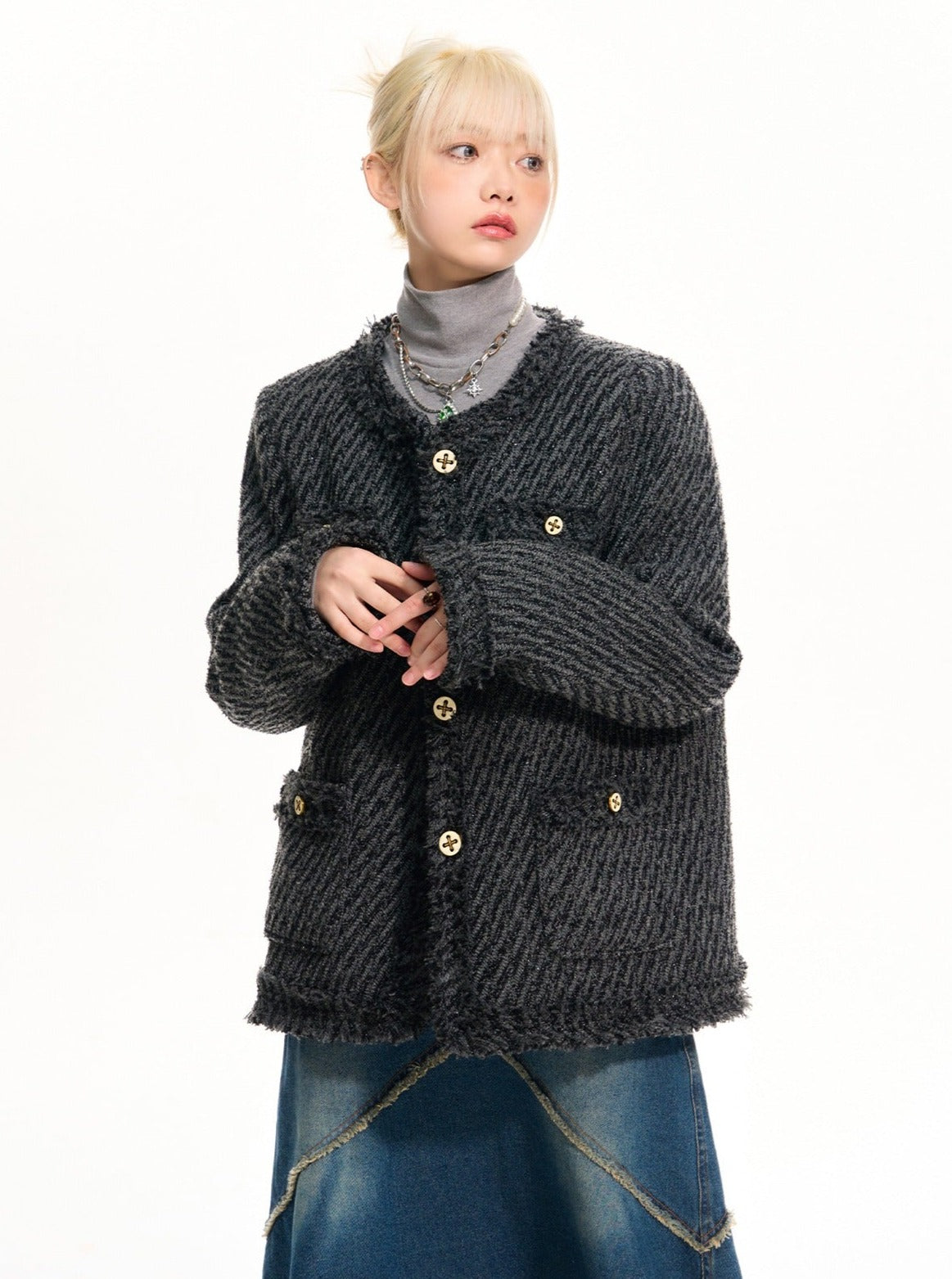 Padded Shoulder Jacket