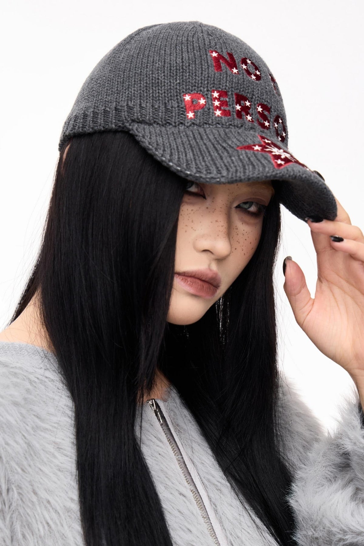 Vintage Star Embroidered Wool Hat