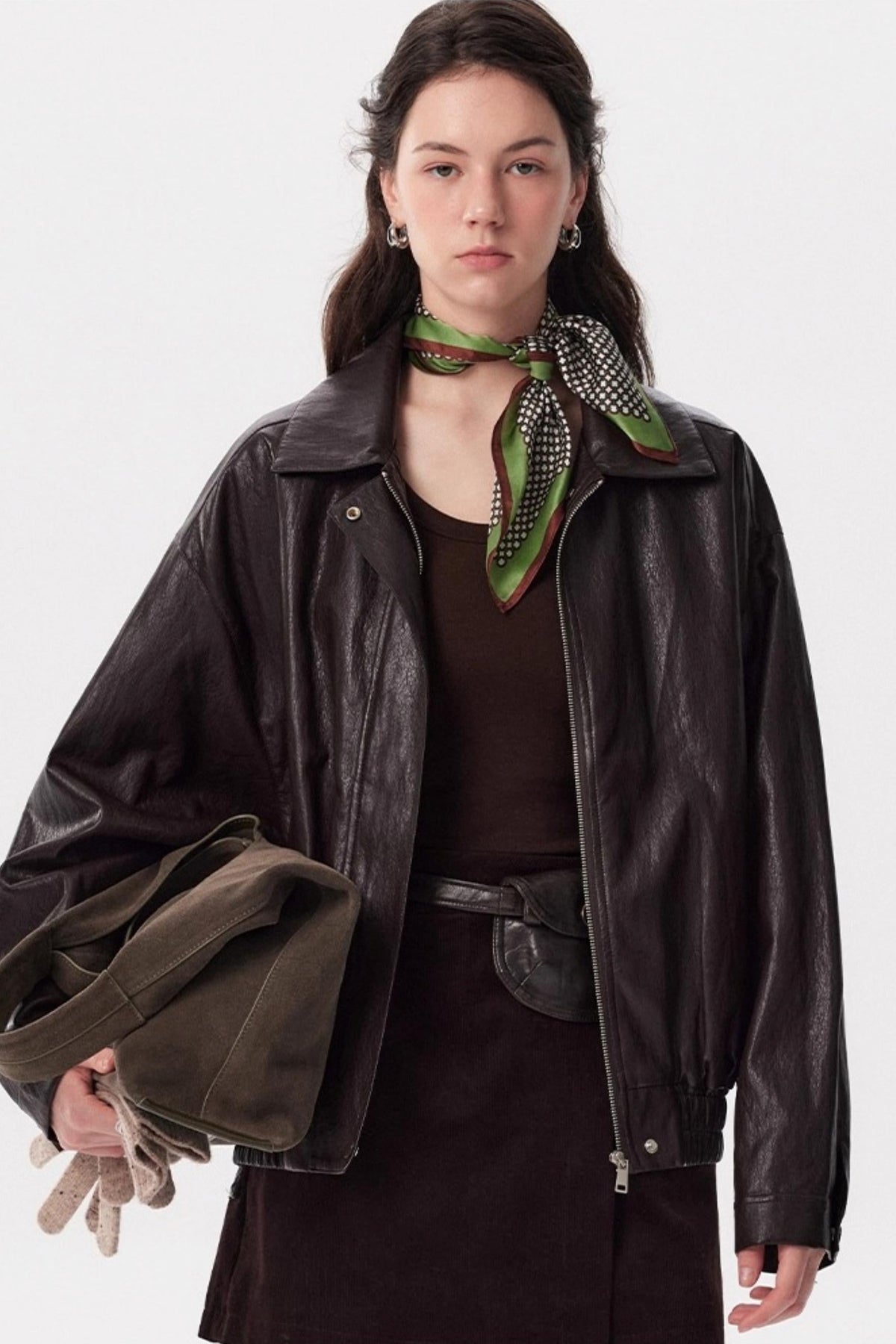 Caramel Wax PU Leather Jacket