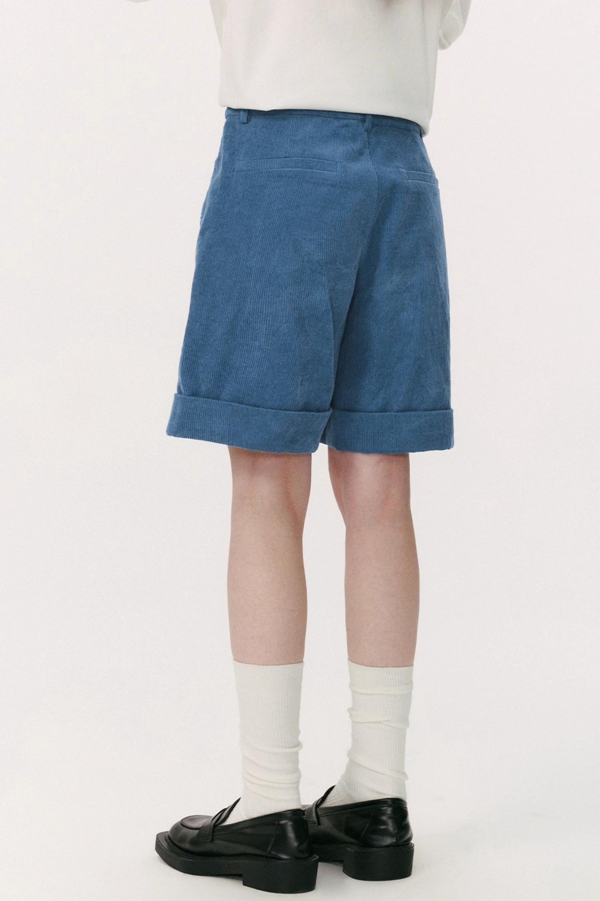 Preppy Casual Corduroy Shorts