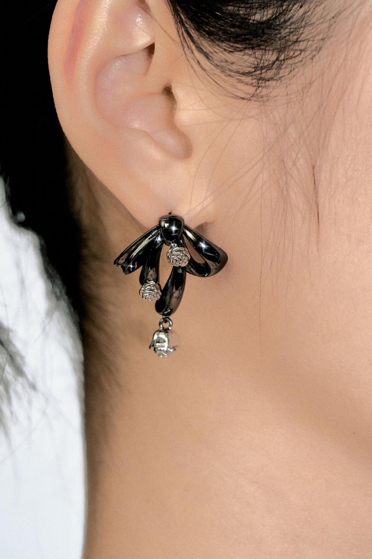 Atomic Butterfly Flower Earrings