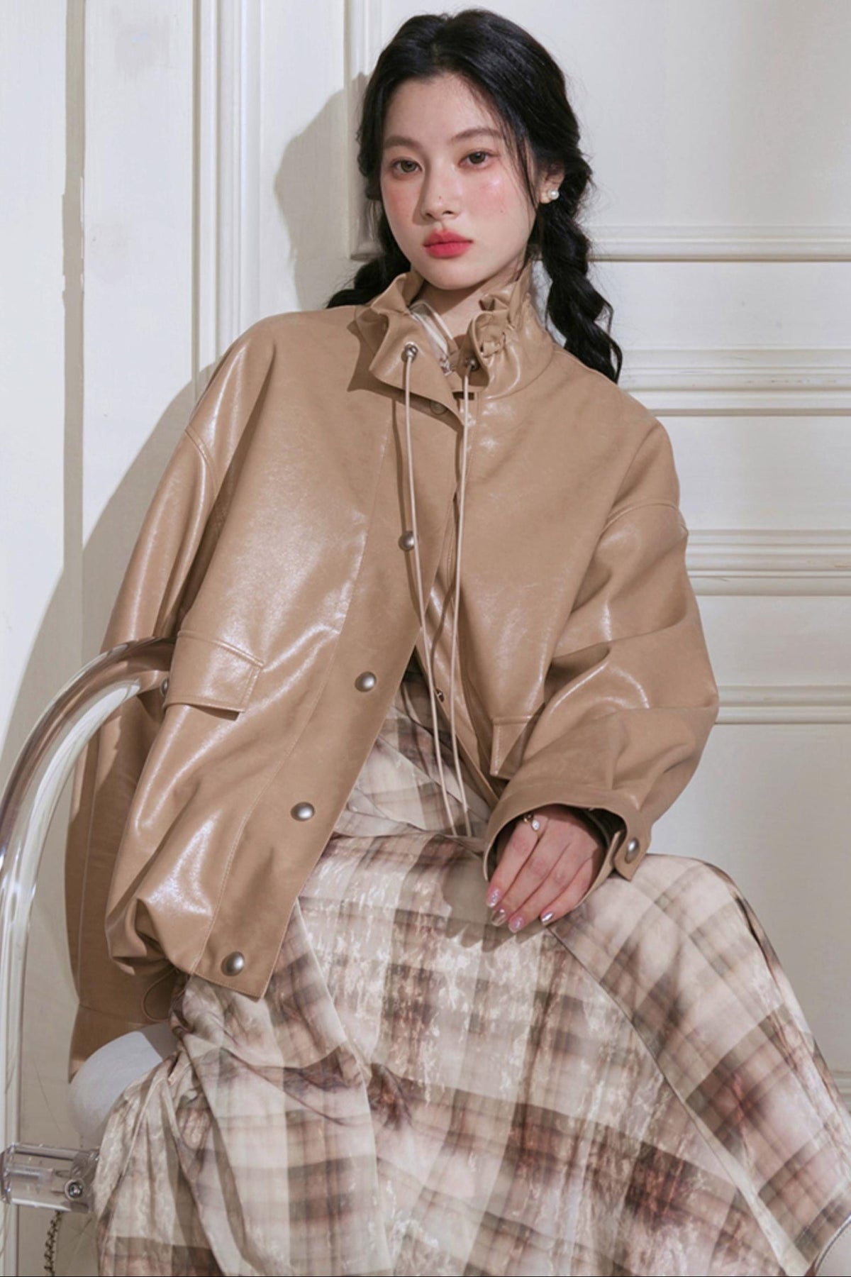 Amber Streamer Leather Jacket