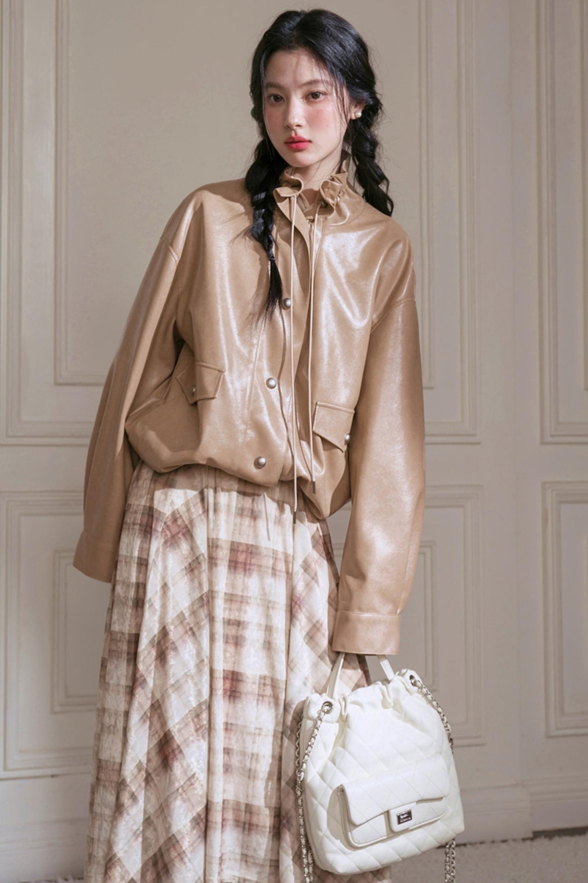 Amber Streamer Leather Jacket