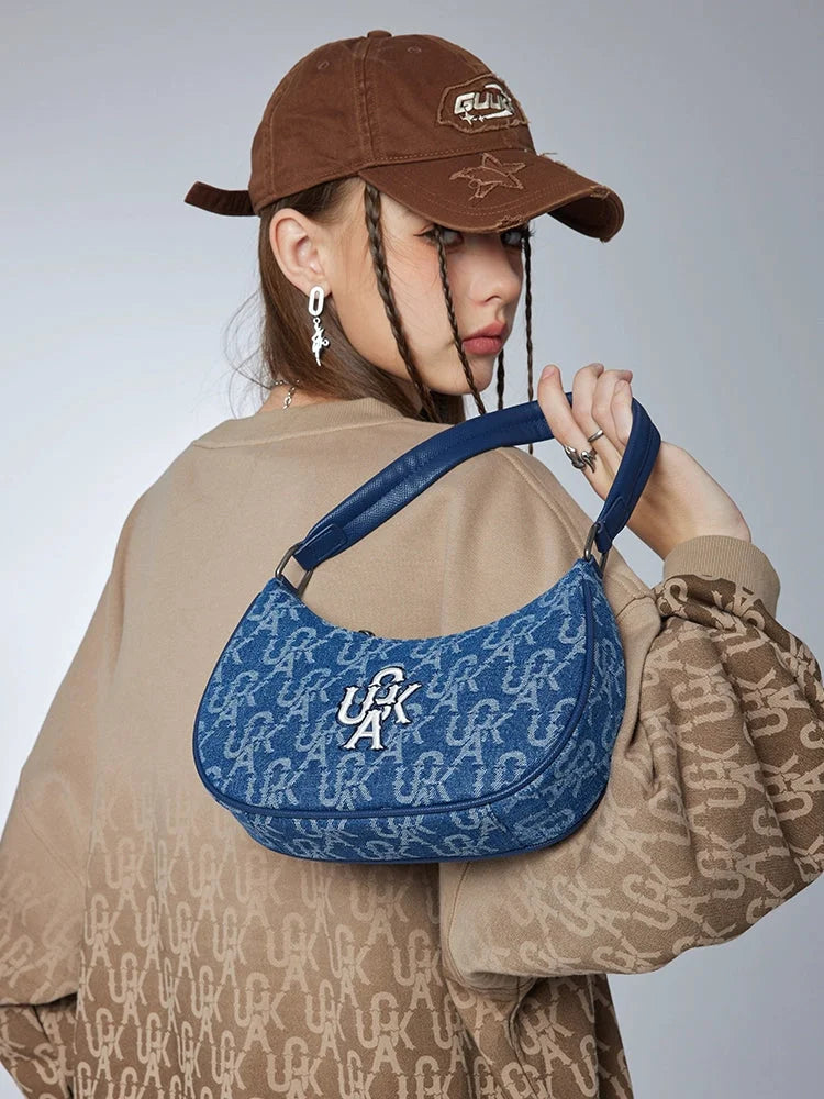 Classic Denim Blue Armpit Bag