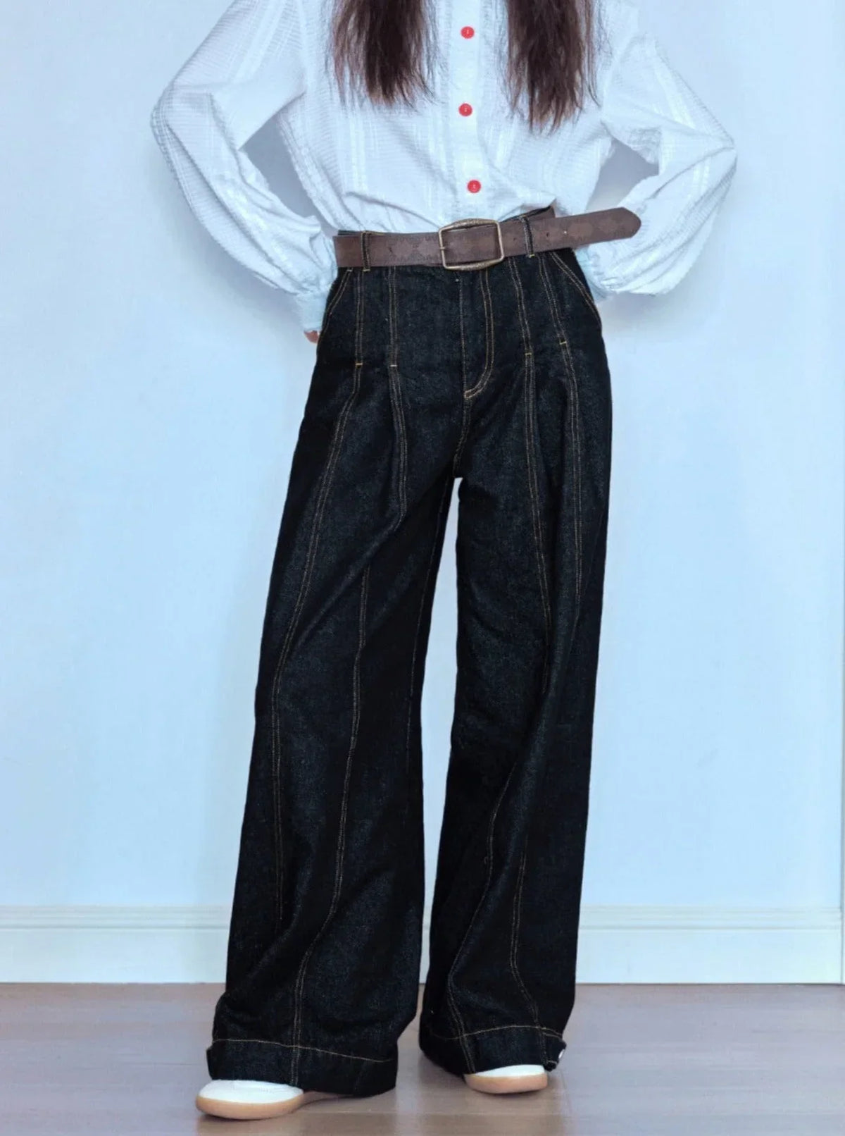 Versatile Casual Loose Denim Pants