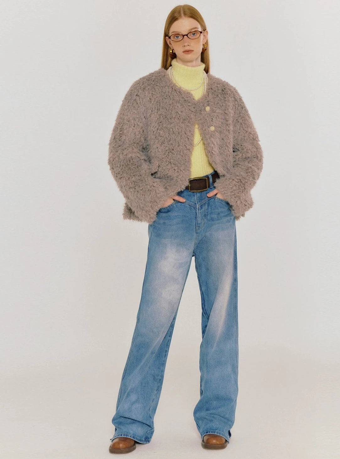 Vintage  Light Blue Straight Leg Jeans Pants