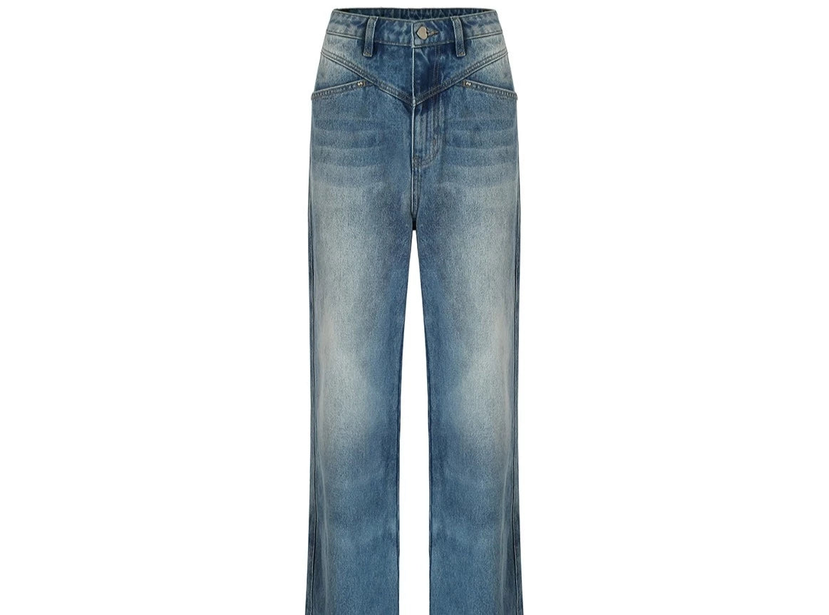 Vintage  Light Blue Straight Leg Jeans Pants