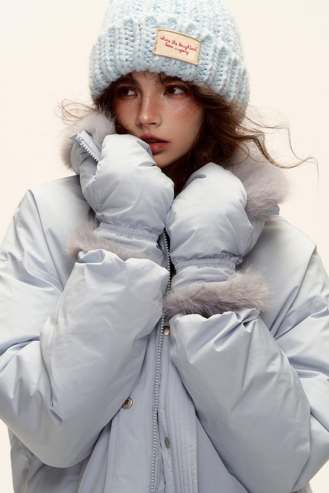 Asgony Versatile Chunky Knit Wool Hat