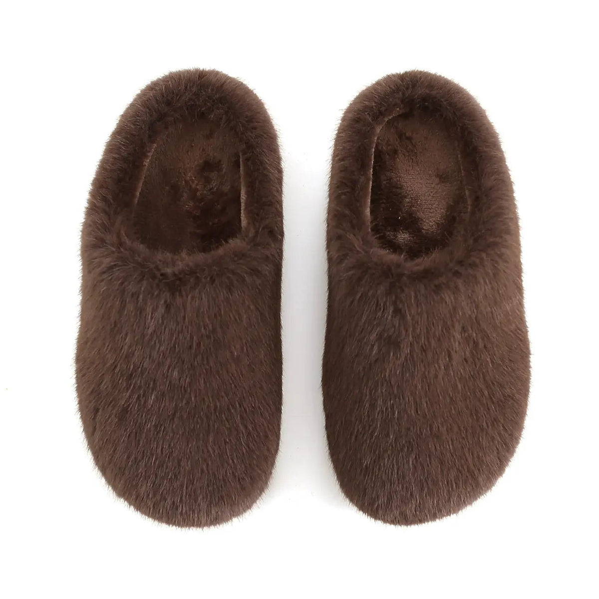 Retro Plush Winter Slippers