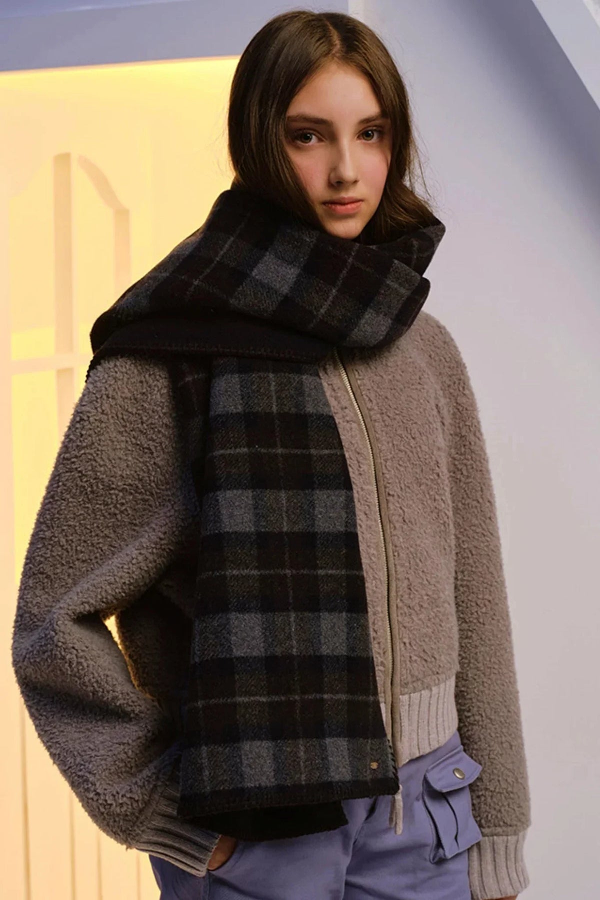 Plaid Prelude Wool Scarf