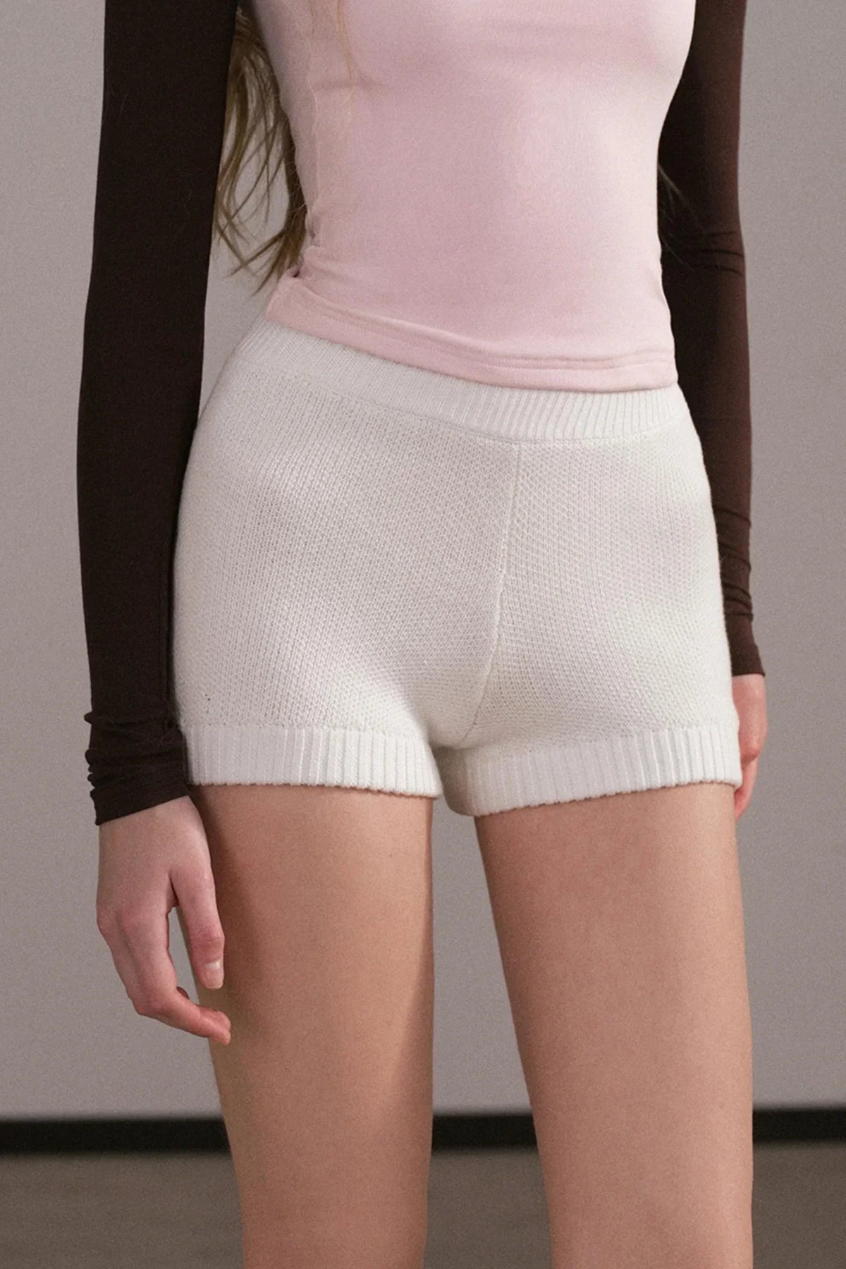 Slim Fit Knit Shorts
