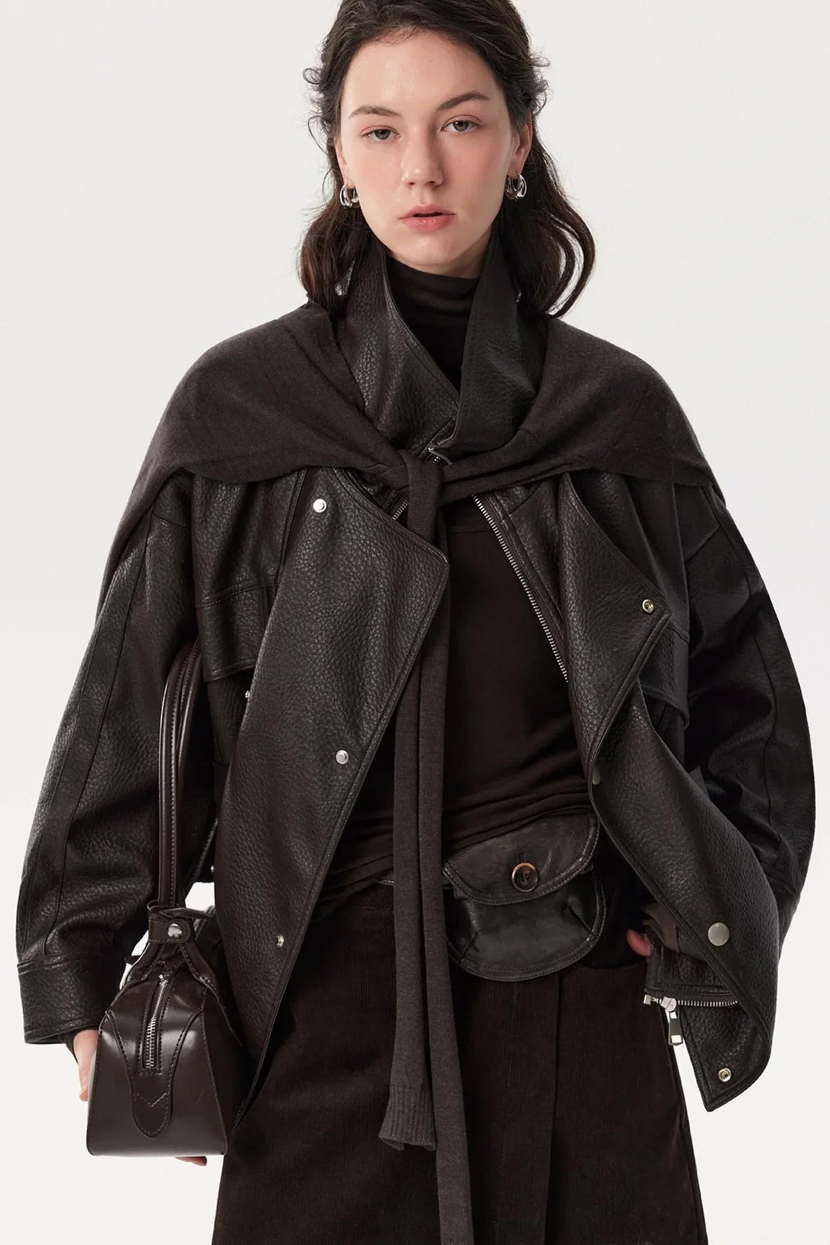 Heavy-Duty Pebbled Leather Jacket