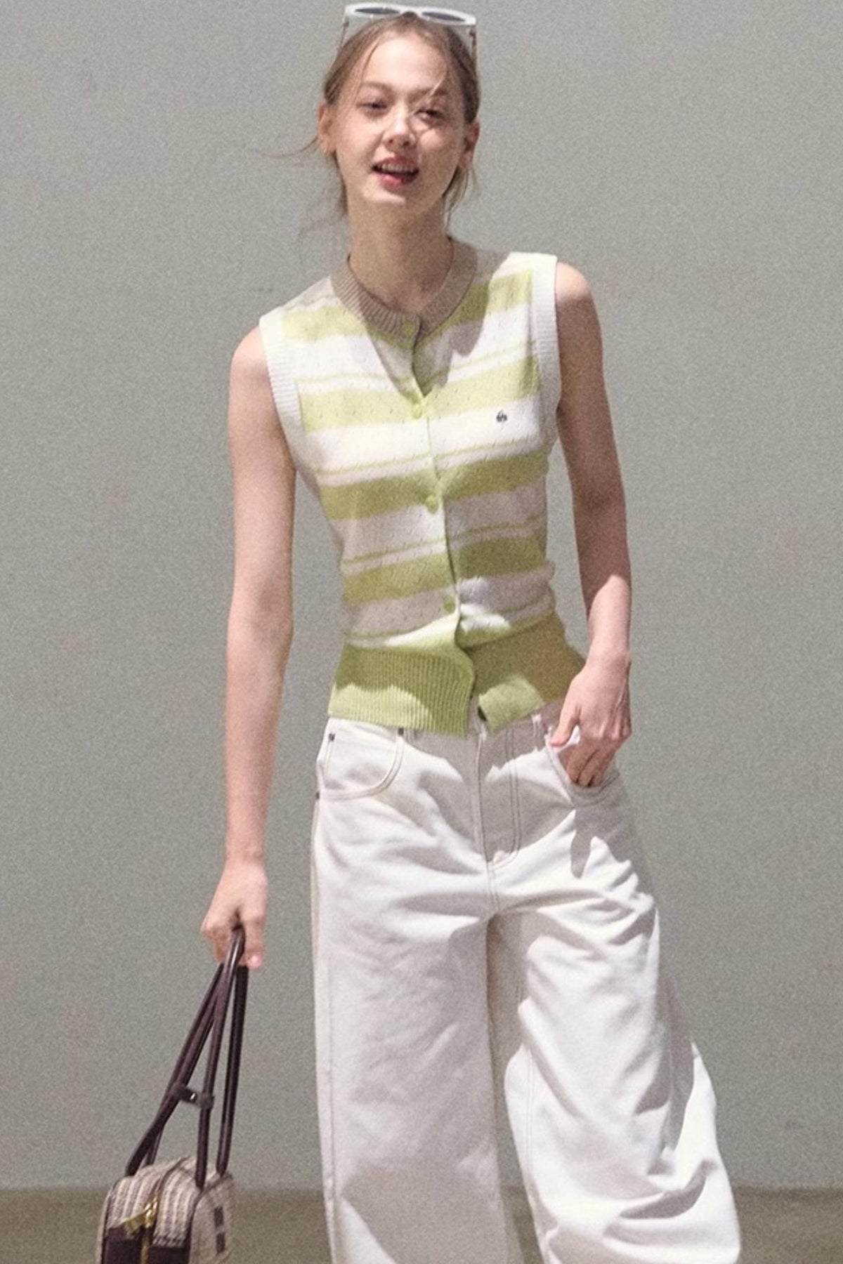 Thin Linen Relaxed Fit Vest